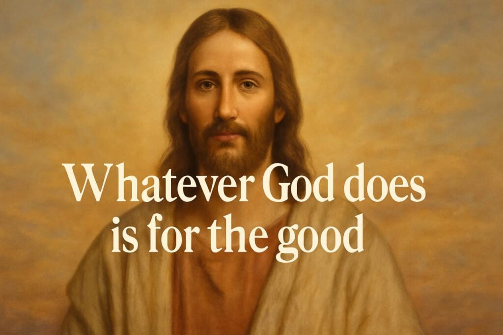 Whatever God does, is for the good